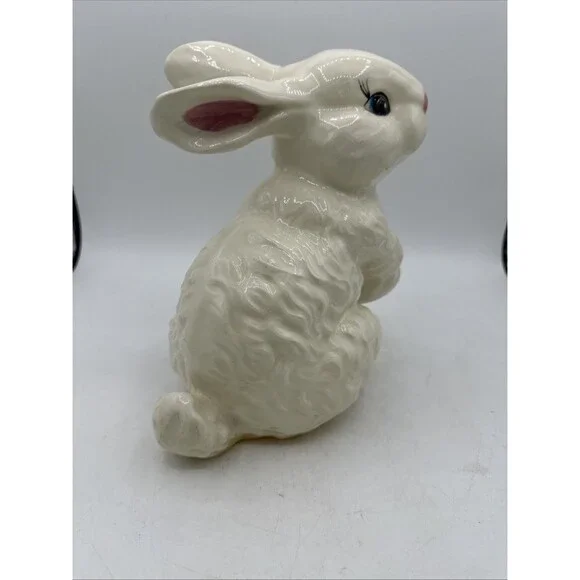Vintage Easter Bunny Rabbit Figure Ceramic 9” - Picture 9 of 16